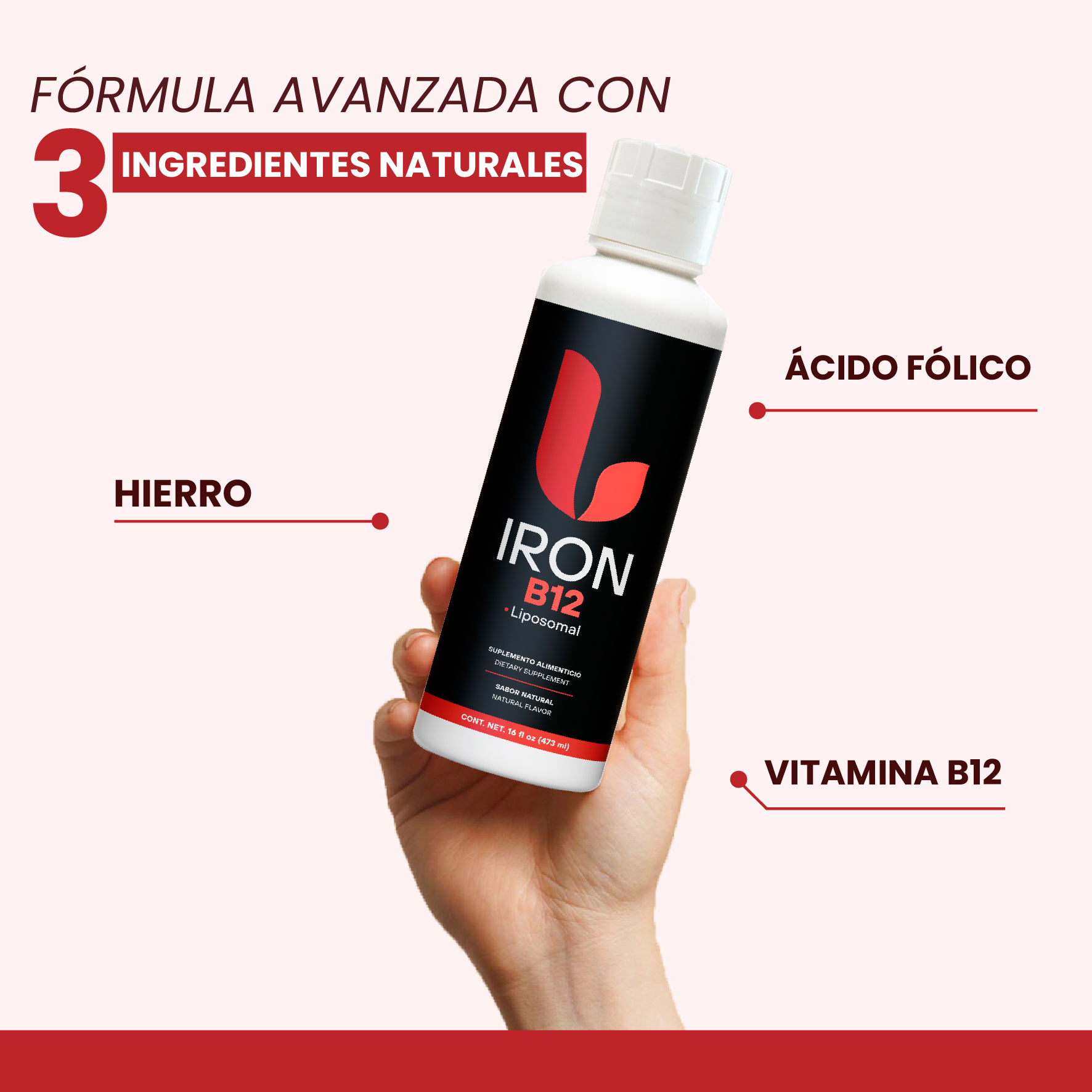 Hierro Fortalecido con B12 y Acido Fólico 473mL - Image 5