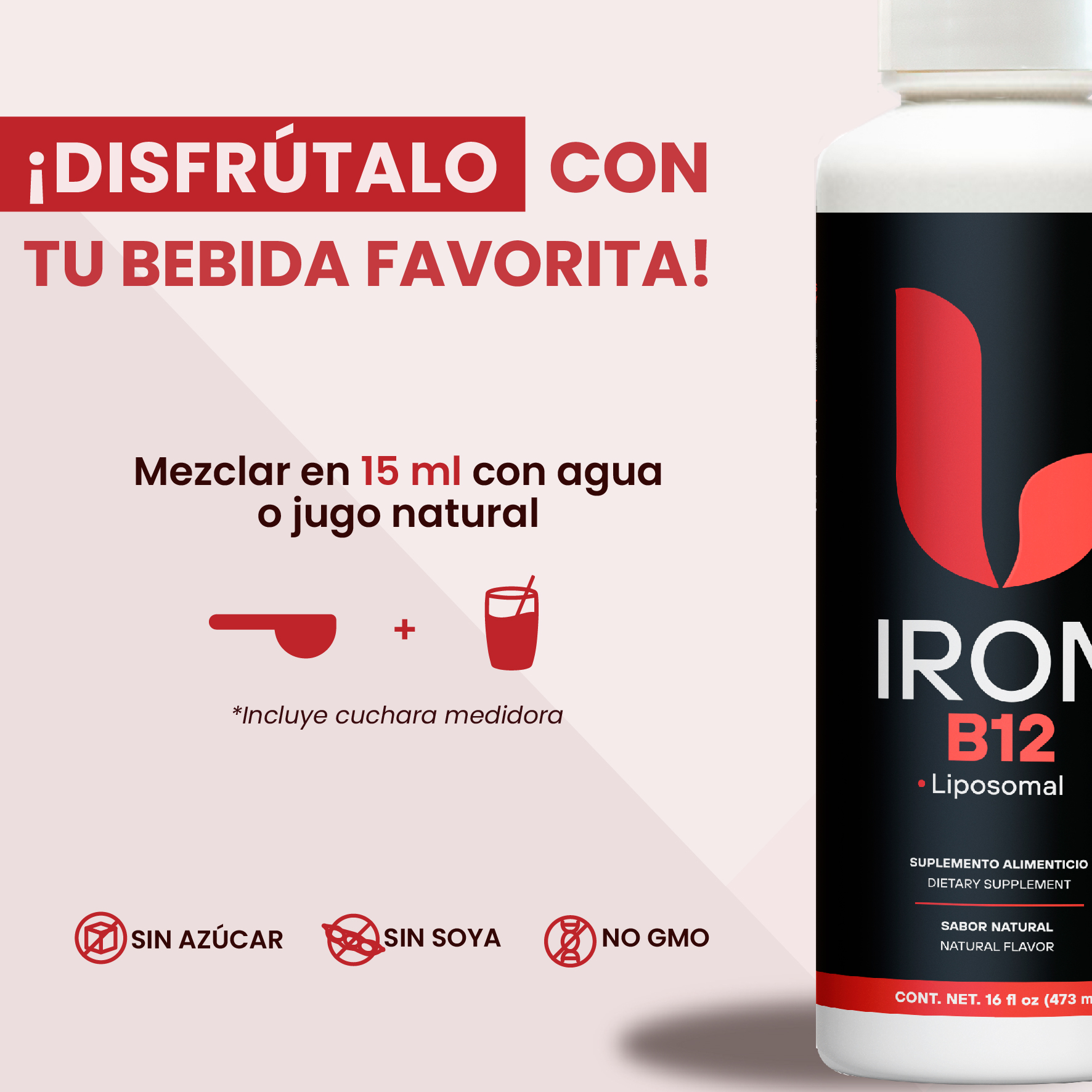Hierro Fortalecido con B12 y Acido Fólico 473mL - Image 6