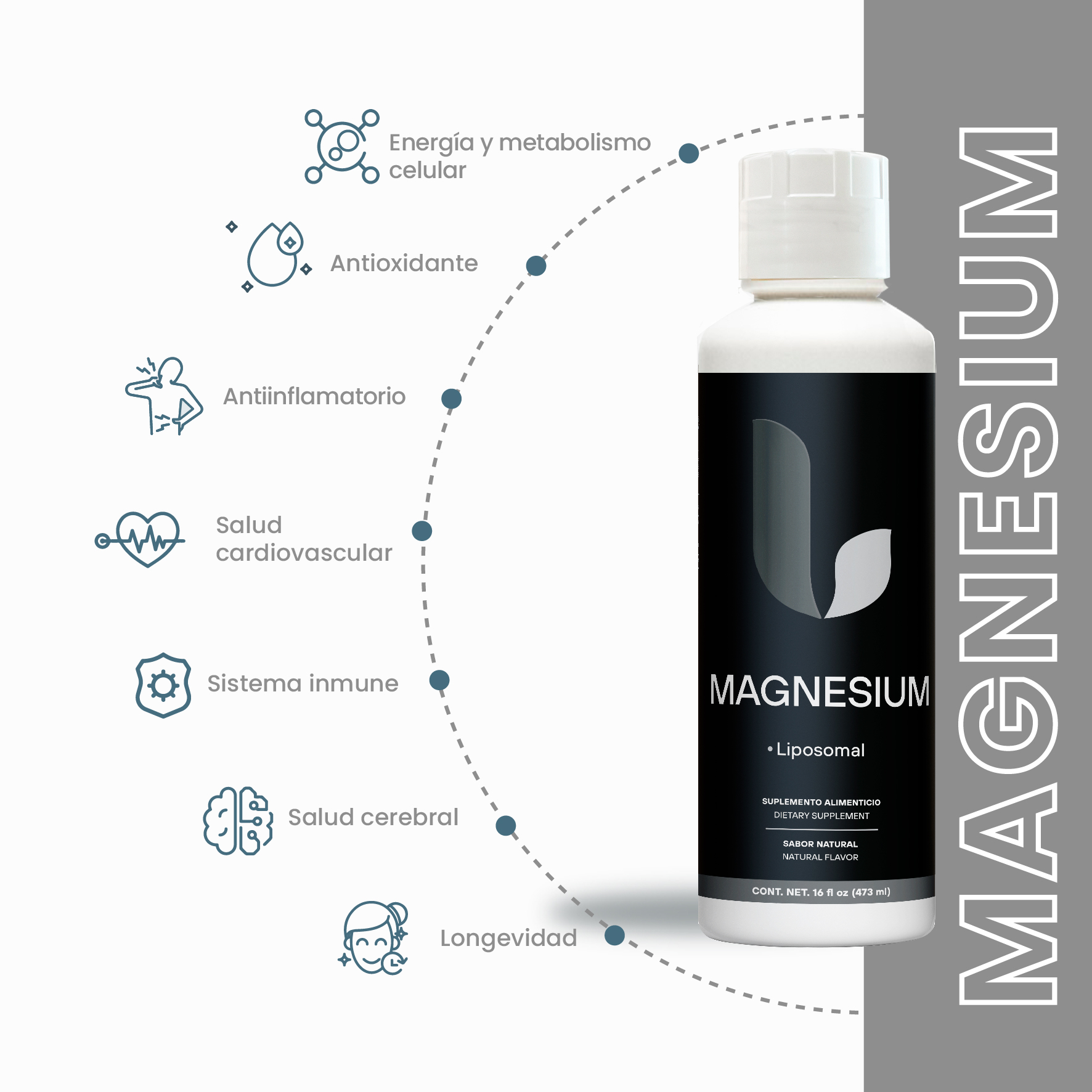 Citrato de Magnesio con Selenio 473mL - Image 2