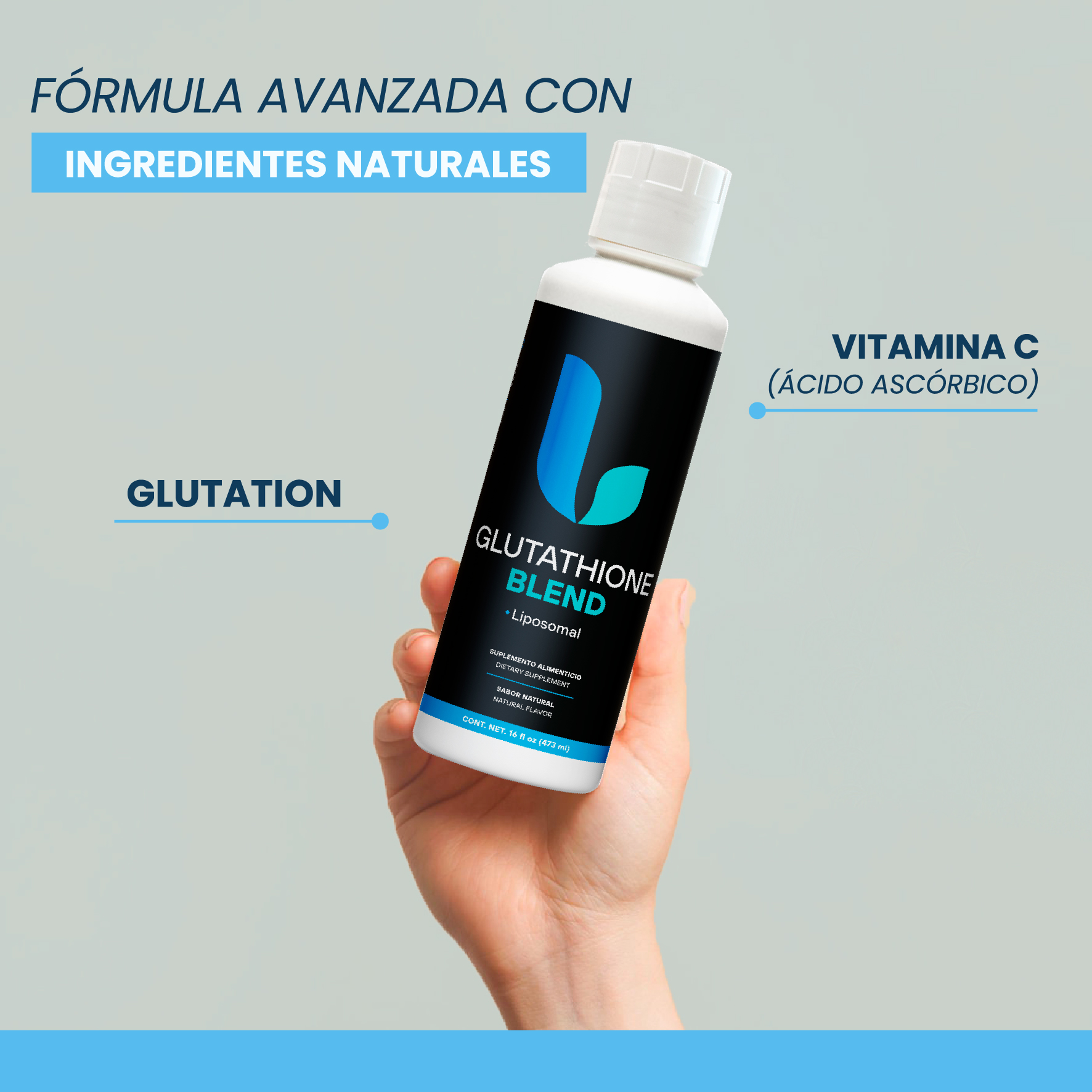 Glutathione Blend (Glutatión + Vitamina C) 473mL - Image 5