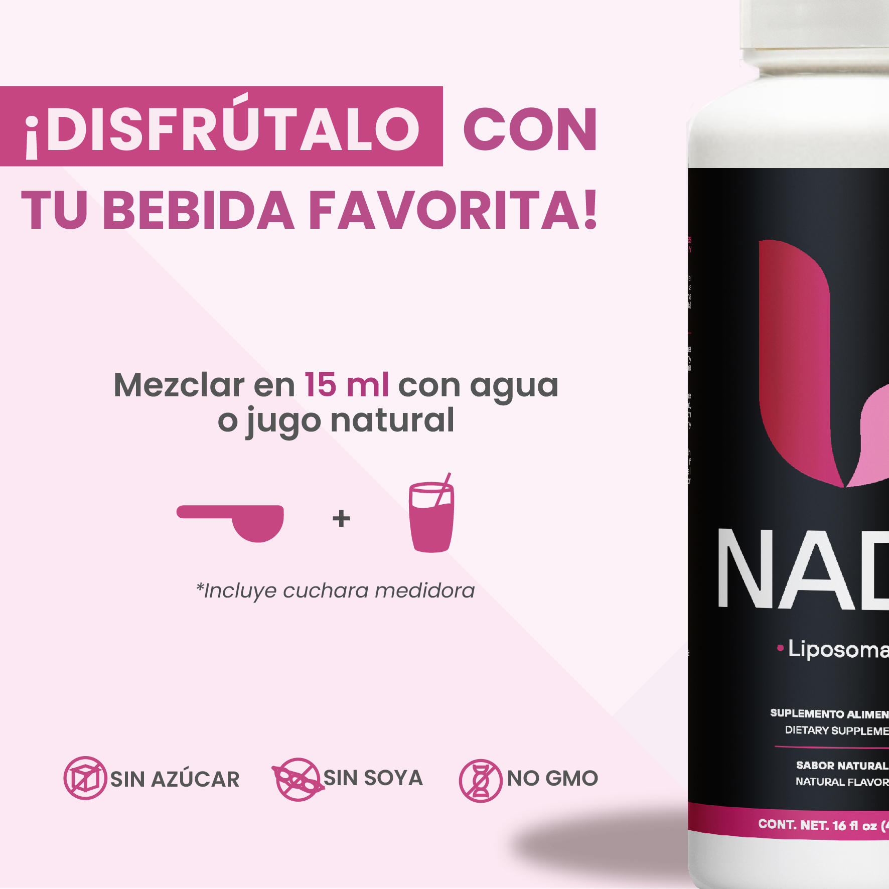 NAD+ (Nicotinamida Adenina Dinucleótido) 473mL - Image 6