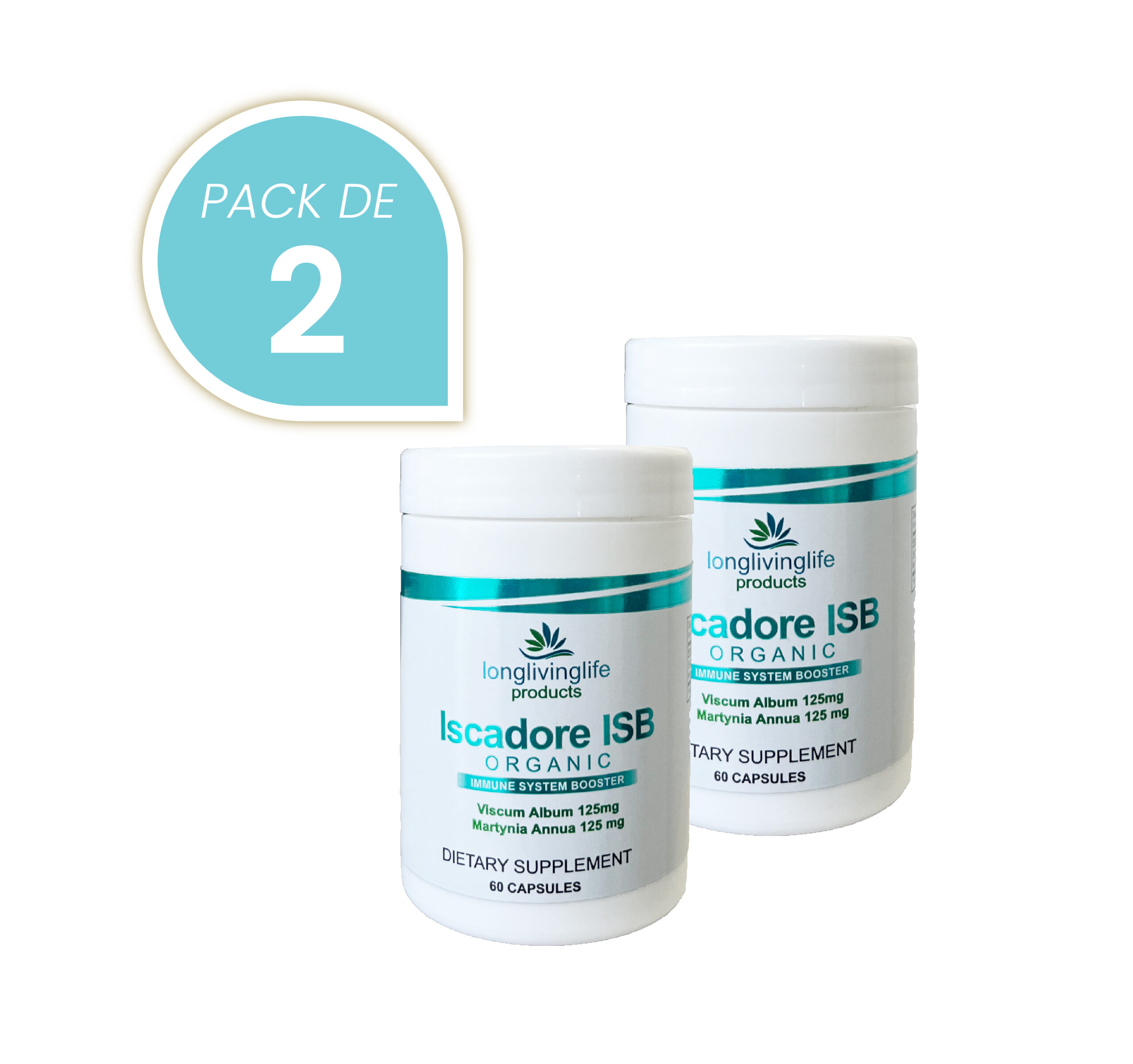 Iscadore ISB Muérdago con uña de gato 60 cápsulas Pack de 2