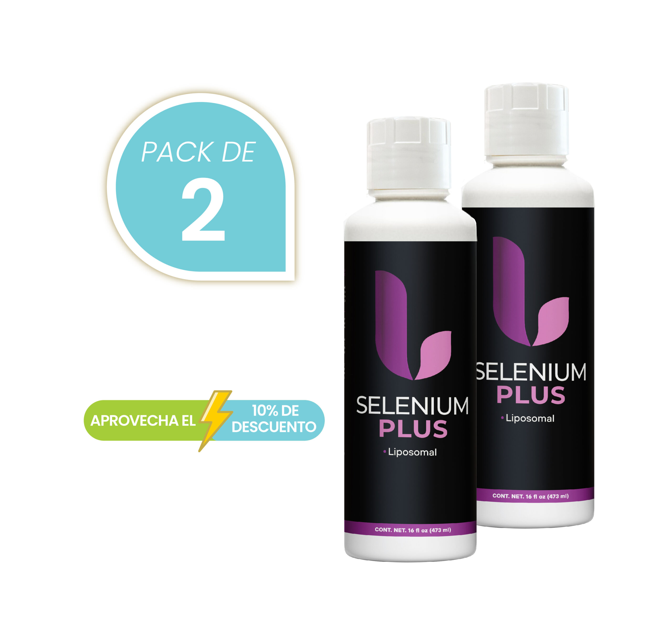 Selenio Fortalecido con Magnesio y Zinc 473mL Pack de 2